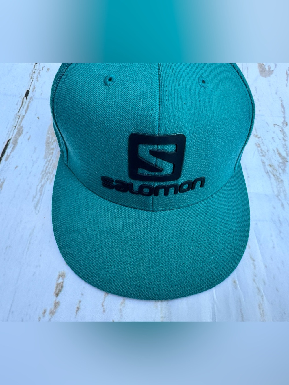 Salomon Men's Teal Baseball Cap with Black Logo